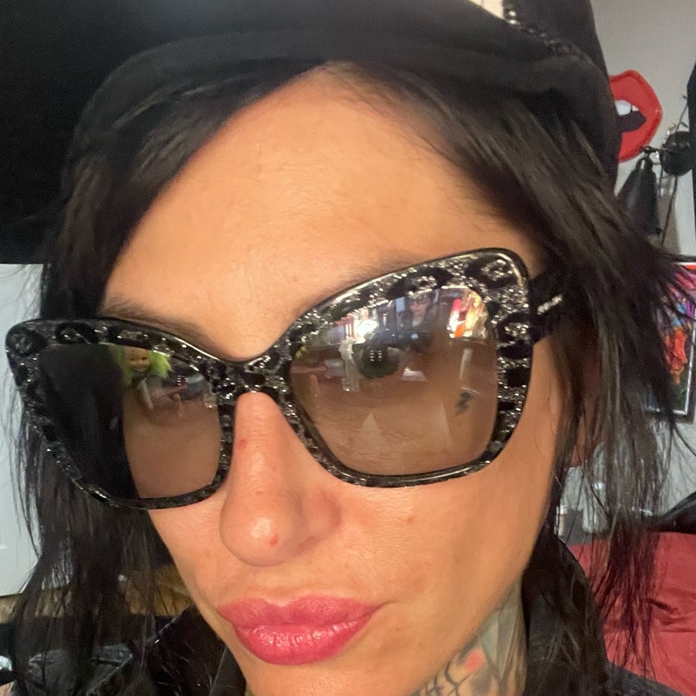 Dolce & Gabbana Snow Leopard Sunglasses Glitter Like Newin Box - Picture 3 of 7